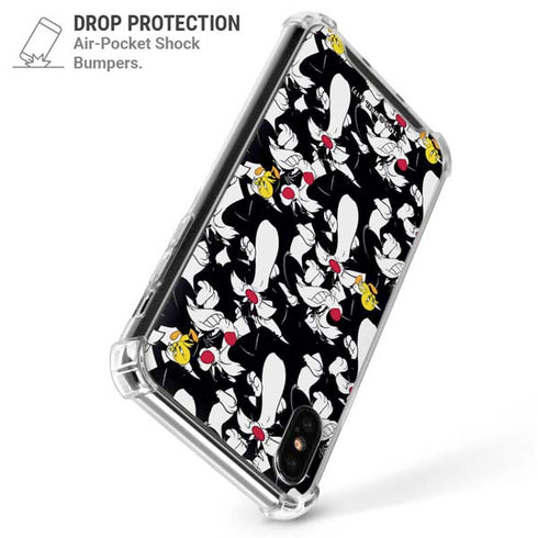 Looney Tunes Sylvester and Tweety Super Sized iPhone XS Max Clear Case